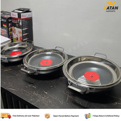 Heavy Duty Lazer Coated Karahi Pan