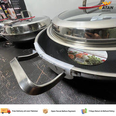Heavy Duty Lazer Coated Karahi Pan