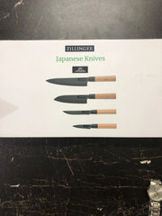Zillinger Japanese 4-Piece Knife Set