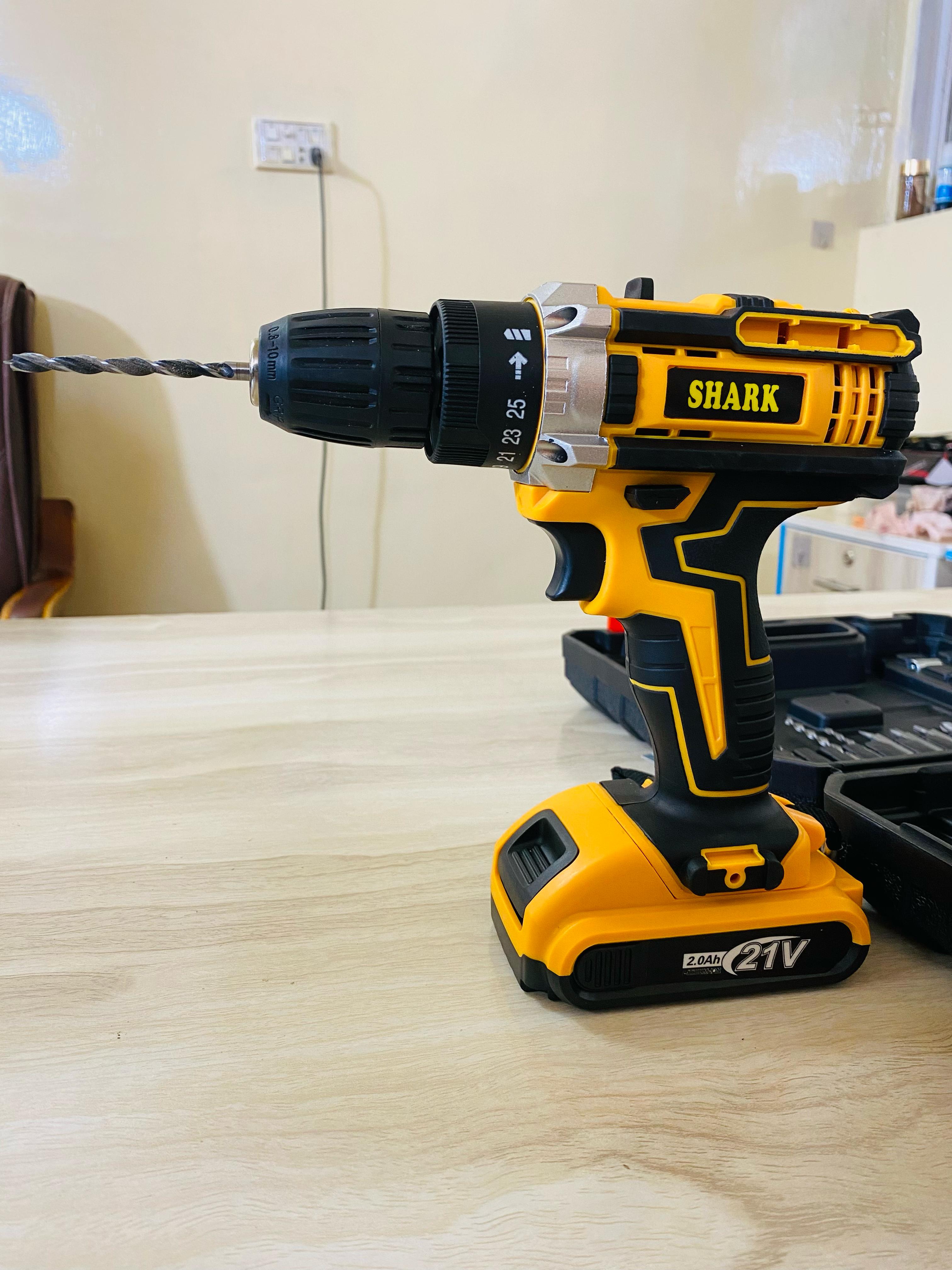 21V Wireless Drill Machine with Toolkit